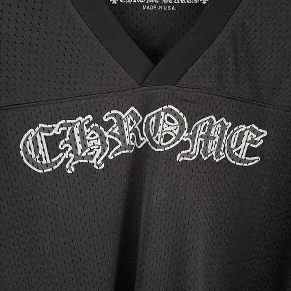 Chrome Hearts Black Short Sleeved Mesh Sweatshirt - Picture 3 of 7